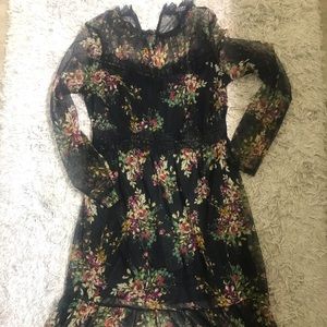 Floral Sheer Maxi Dress